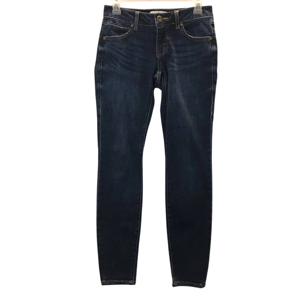 Cabi Skinny Jeans Dark Wash Blue Denim Size 0 Womens Slim Fit Stretch Casual